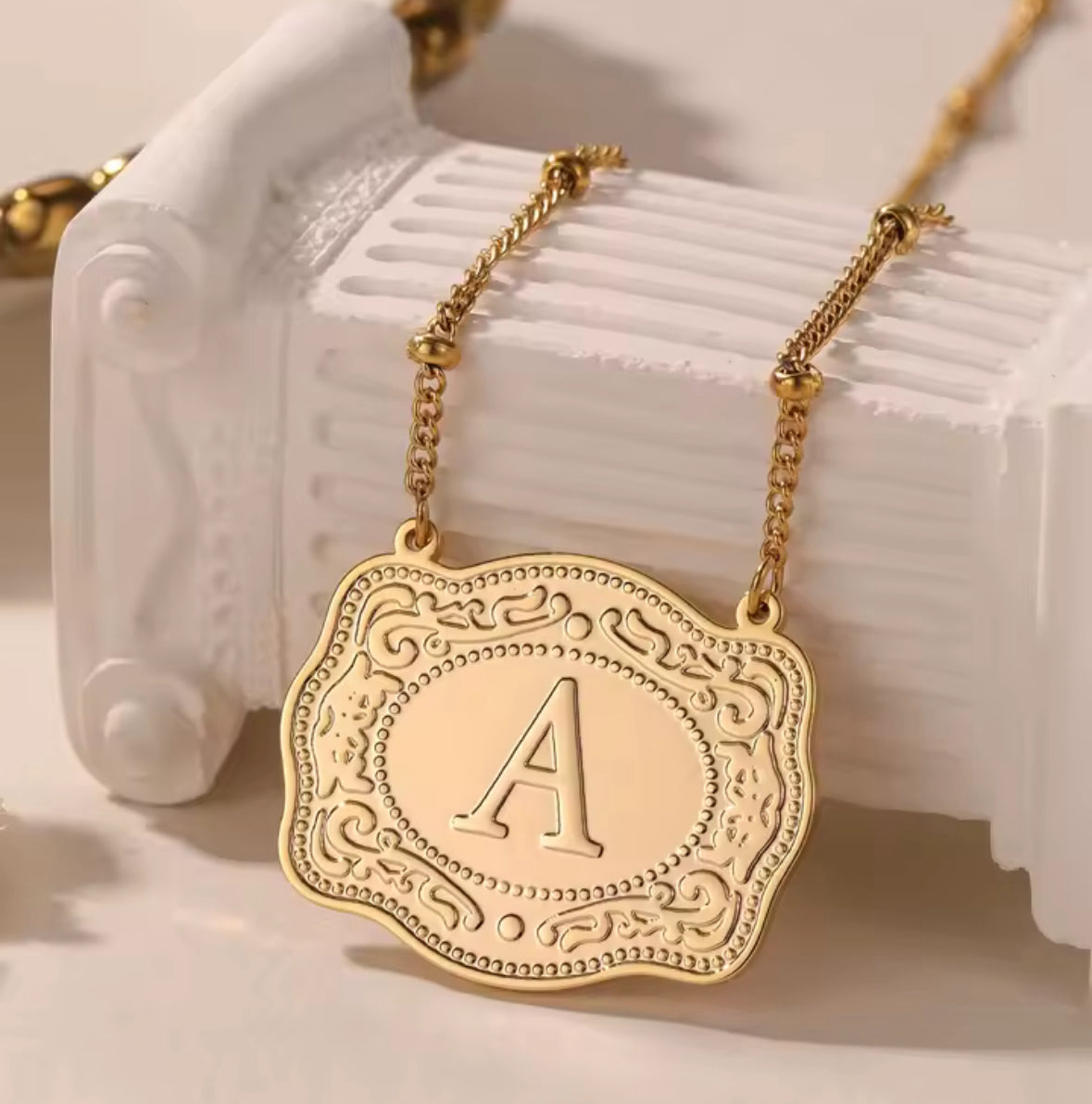 Golden Belt Buckle Necklace