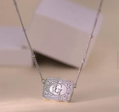 Golden Belt Buckle Necklace
