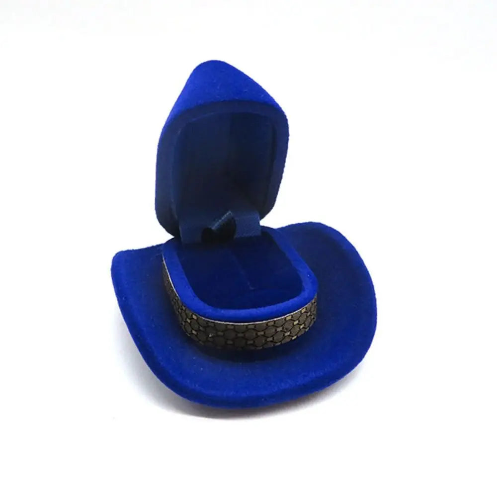 Western Cowboy Hat Ring Box