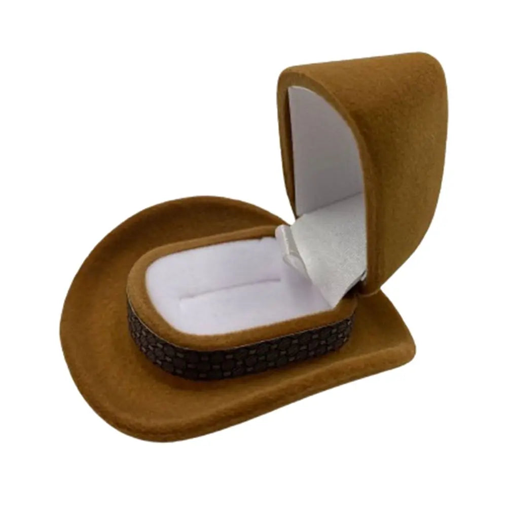 Western Cowboy Hat Ring Box