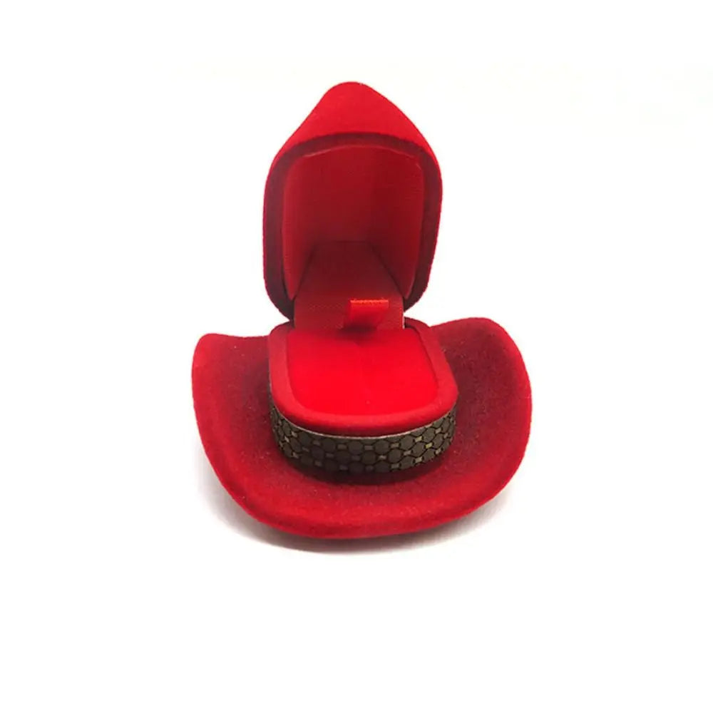 Western Cowboy Hat Ring Box