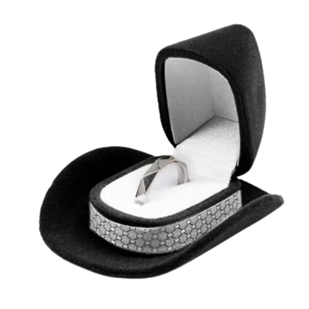 Western Cowboy Hat Ring Box